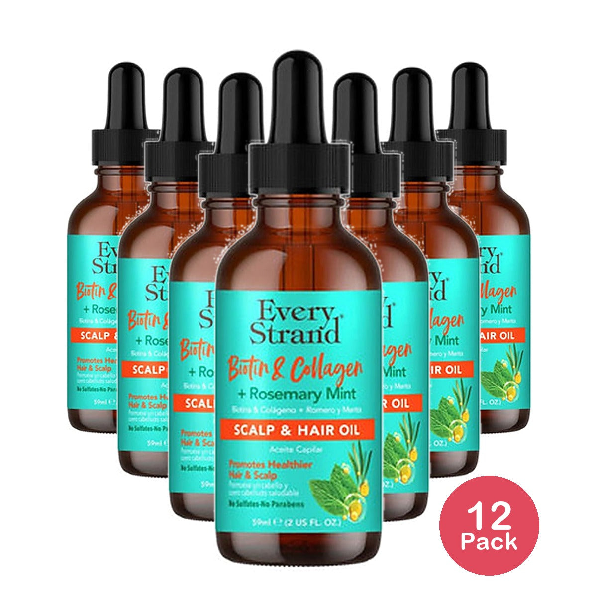 Essential Biotin & Collagen Hair & Scalp Oil 2 Oz (Pack of 12)