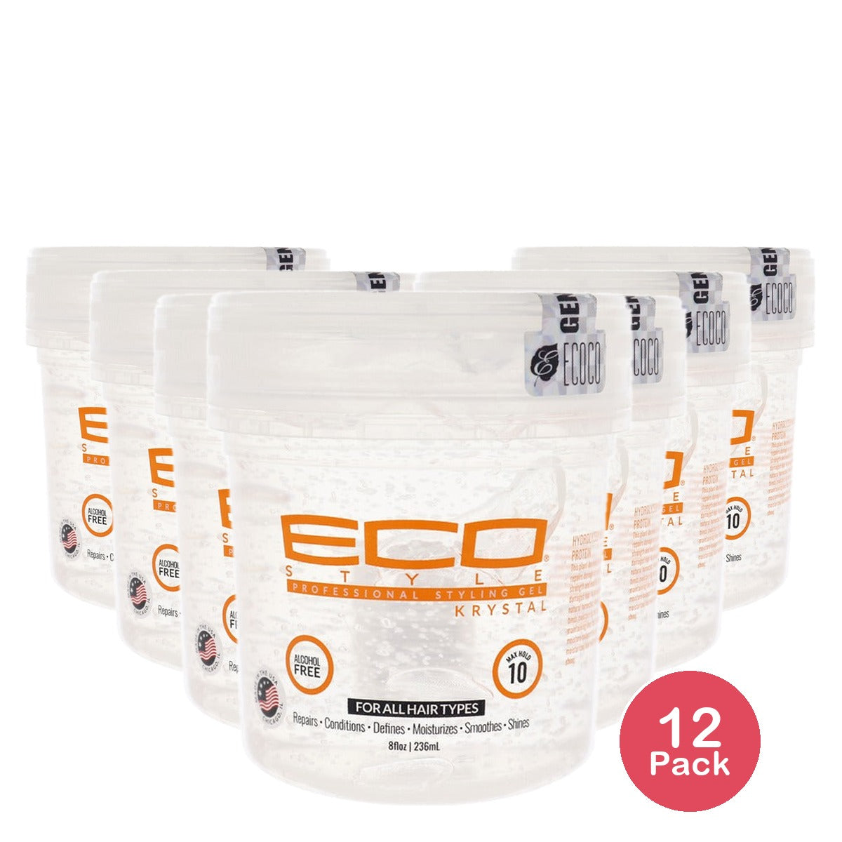 Estyle Krystal Styling Gel 8 Oz (Pack of 12)