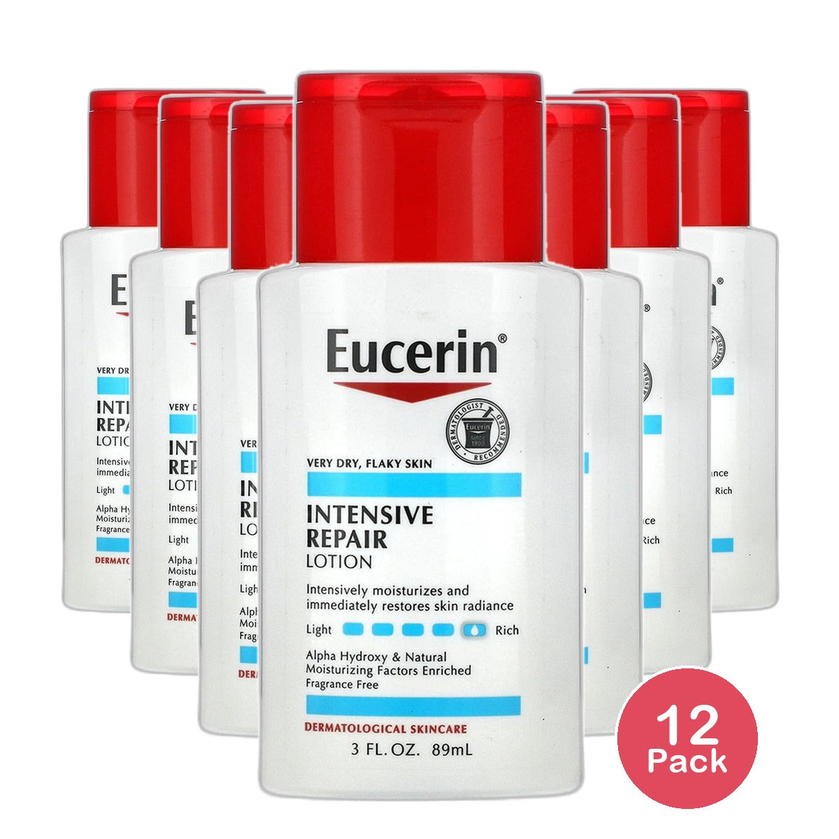 Eucerin Intensive Repair Body Lotion 3Oz (Pack of 12)