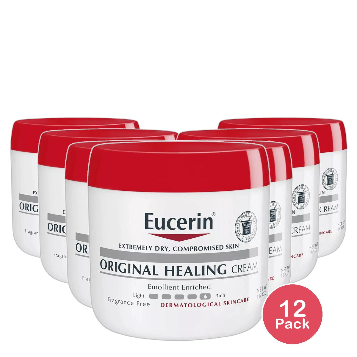 Eucerin Original Moisturizing Creme 16Oz (Pack of 12)