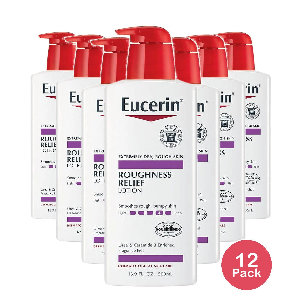 Eucerin Roughness Relief Body Lotion 16.9 Oz (Pack of 12)