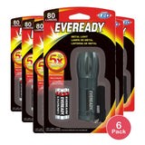 Eveready Compact Metal LED Flashlight (Pack of 6)