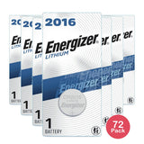 Eveready Energizer Watch Batteries Ecr2016Bp 3 V 0.48Oz (Pack of 72)