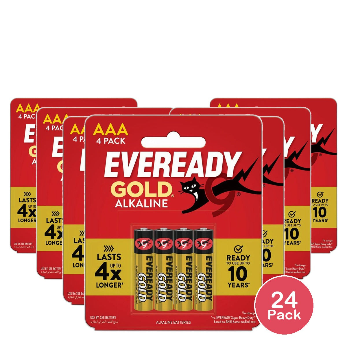 Eveready Gold AAA Alkaline Battery 1 Oz (Pack of 24)