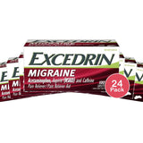 Excedrin Migraine Pain Reliever Caplets - Acetaminophen/Aspirin (NSAID) - 100ct 3.21 Oz (Pack of 24)
