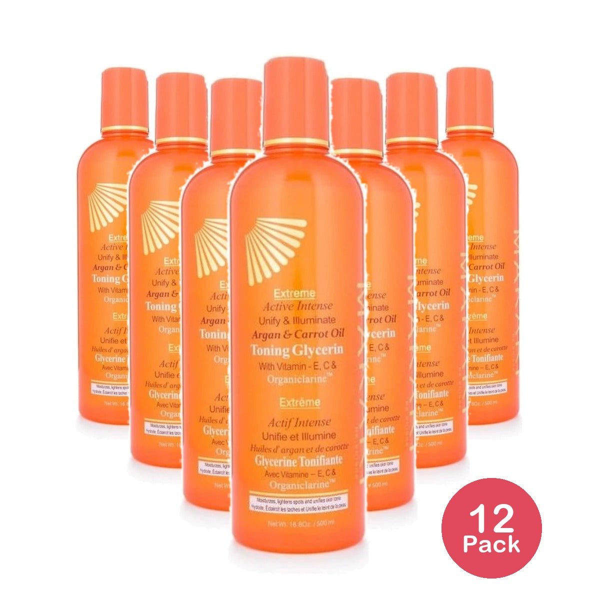 Extreme Argan Carrot Oil Tone Boosting Body Glycerin 16.8 Oz (Pack of 12)