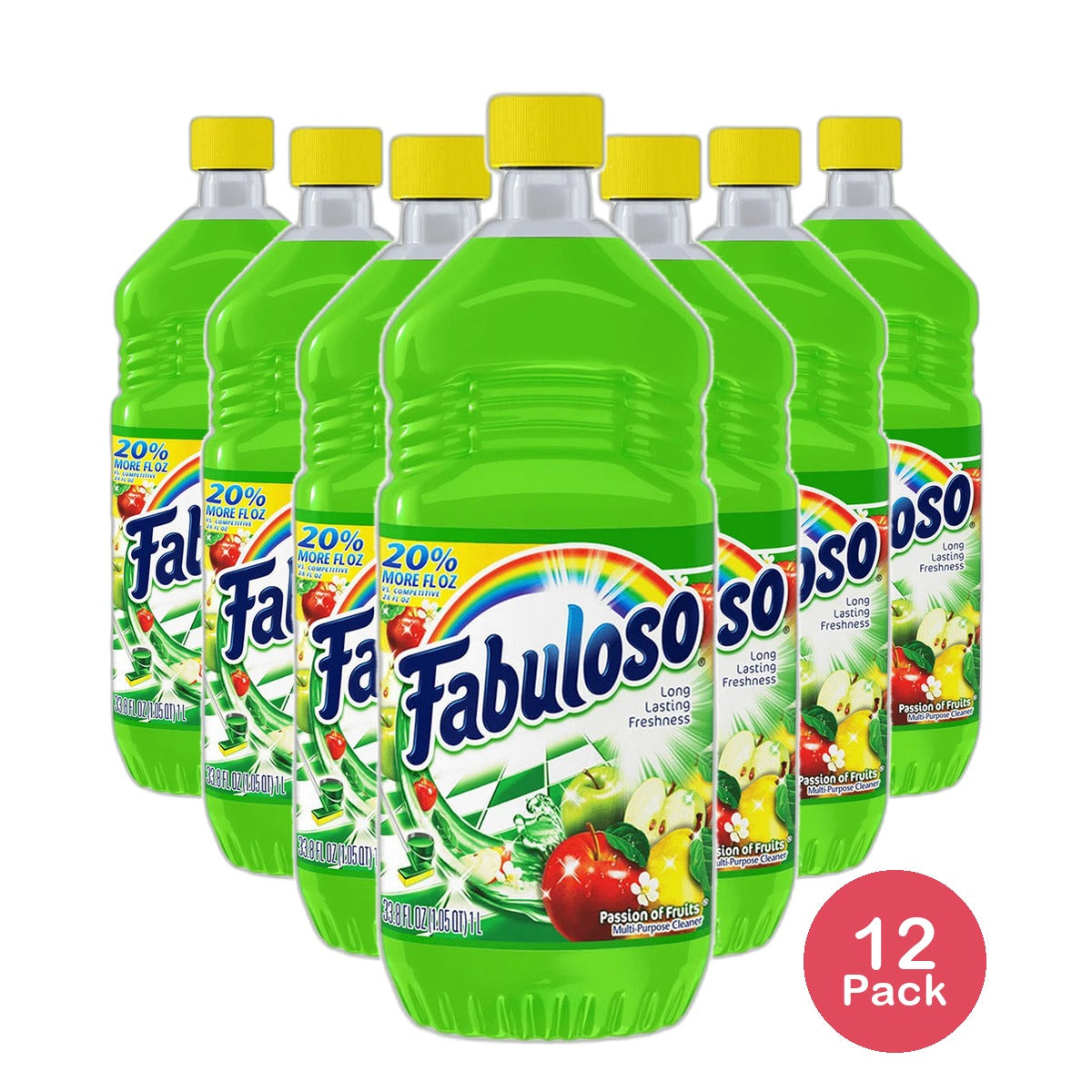 Fabuloso All Purpose Cleaner Passion Fruit 33.8Oz (Pack of 12)