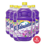 Fabuloso Lavender Multi Purpose Cleaner Long Lasting Freshness 56Oz (Pack of 6)