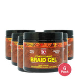 Fantasia Braid Gel Mega Hold 16 Oz (Pack of 6)