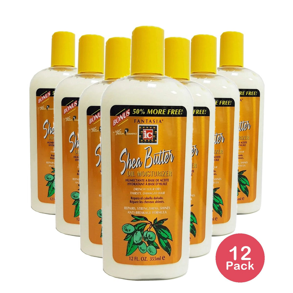 FANTASIA - IC Shea Butter Deep Oil Moisturizer . 12 Oz (Pack of 12)