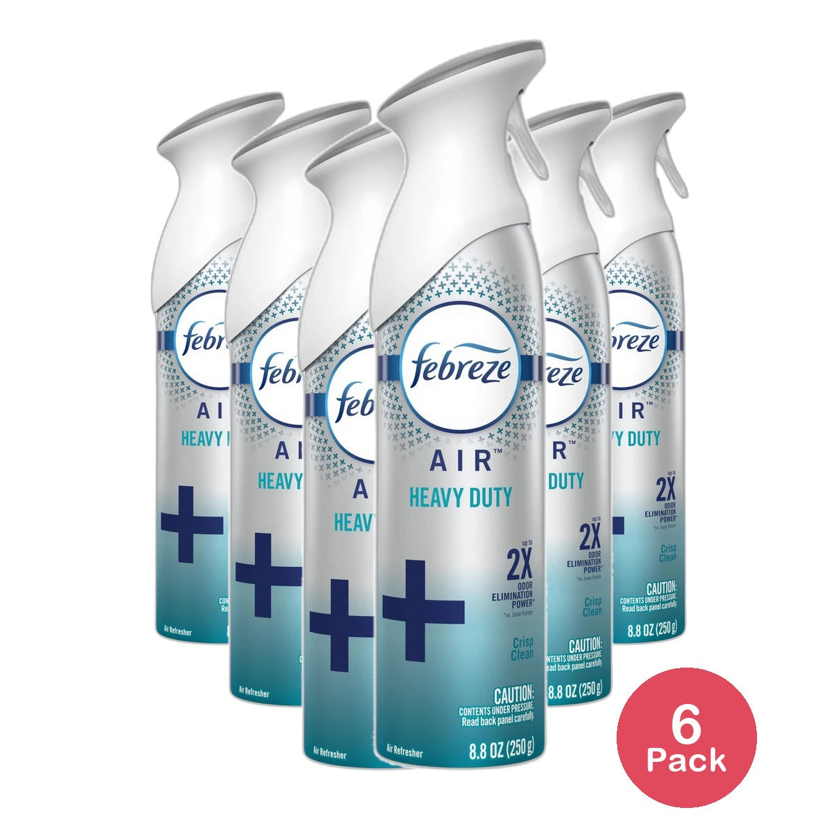 Febreze Air Freshener Dog Cleanup Heavy Duty Crisp Clean 8.8Oz (Pack of 6)