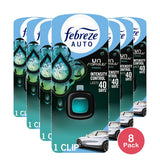Febreze Auto Car Air Freshener Vent Clip Unstopables Fresh Scent 0.07 Fl Oz (Pack Of 8)