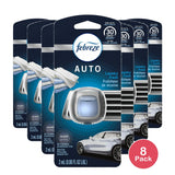 Febreze Auto Odor-Fighting Car Freshener Vent Clip Laundry Fresh 0.06 Oz Car Ve (Pack Of 8)