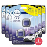 Febreze Car Vent Air Freshener Midnight 2 Count 0.13Oz (Pack Of 8)