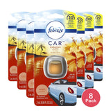 Febreze Car Vent Clip Hawaiian Scent 2 Ct 0.06Oz (Pack Of 8)