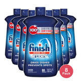 Finish Rinse Aid Jet-Dry Prevents Spots Dishwasher 8.45Oz (Pack of 8)