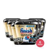 Finish Ultimate Dishwasher Tabs 28 Count 1.11Oz (Pack Of 6)