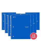 Five Star 1 Subject Wide Ruled Solid Spiral Notebook Assorted 16oz (Pack of 12)