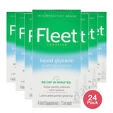 Fleet Laxative Liquid Glycerin Suppository for Adult Constipation - 4ct 2.24 Oz (Pack of 24)