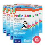 Fleet Pedia-Lax Saline Laxative Chewable Tablets Watermelon 2.08oz (Pack of 24)
