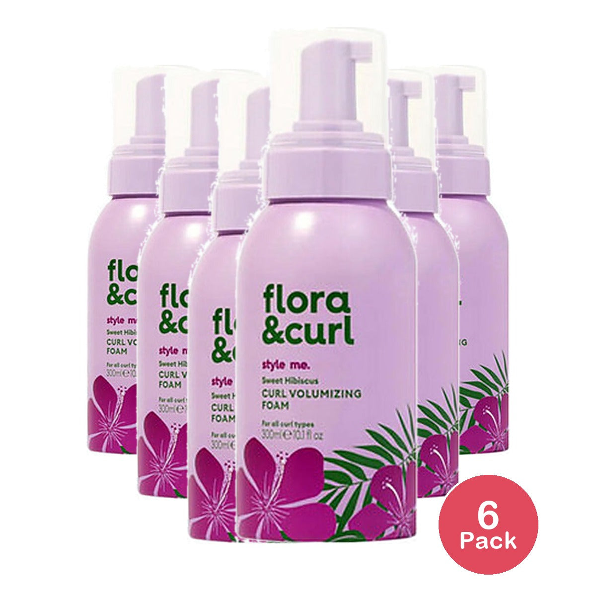 Flora & Curl Hibiscus Curl Foam 10.1 Oz (Pack of 6)