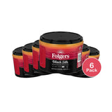 Folgers Black Silk Dark Roast Ground Coffee - 22.6 oz (Pack of 6)