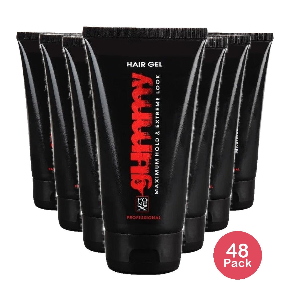 Fonex Gummy Original Hair Gel Maximum Hold 5 Oz (Pack of 48)