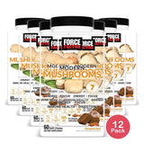 Force Factor Modern Mushrooms Vegan Soft Chews - Cinnamon Roll - 60ct 15 Oz (Pack of 12)