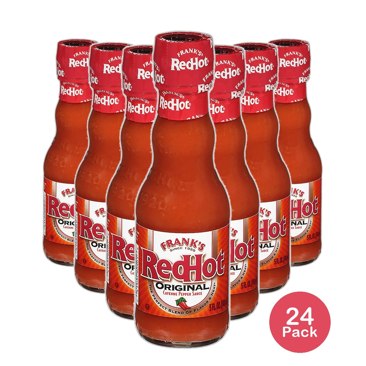 Franks RedHot Original Cayenne Pepper Hot Wing Sauce 5Oz (Pack of 12)