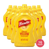 Frenchs Classic Yellow Mustard Squeeze Bottle 14Oz (Pack of 16)