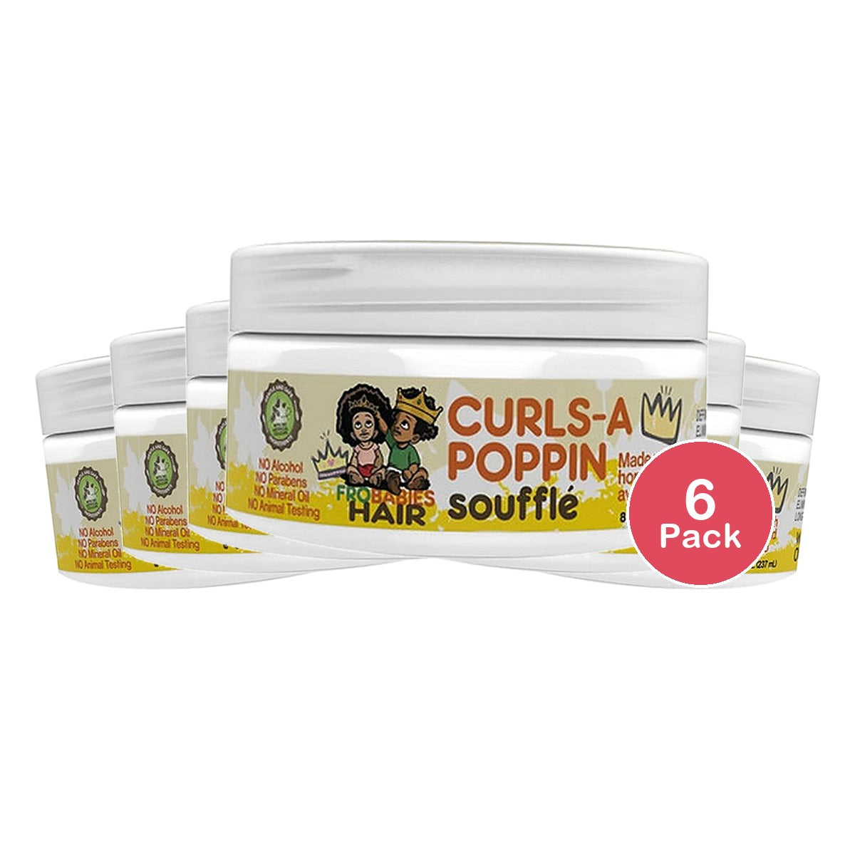 FroBabies Curls Poppin Soufflé 8 Oz (Pack of 6)