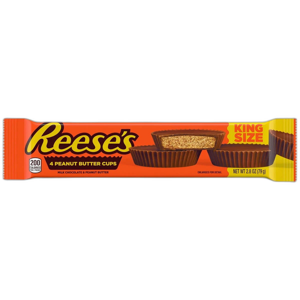 Hersheys Reeses Peanut Butter Cup King Size 2Oz (Pack of 144)