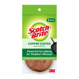 Scotch-Brite Copper Coated Scrubbers 2 Scrubbers 1.76 Oz (Pack of 24)