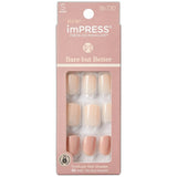 Kiss Impress Bare but Better Press On Nails Simple Pleasure 0.64oz (Pack of 36)