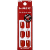 Kiss Impress Color Press On Manicure Reddy Or Not Short 0.32Oz (Pack Of 36)