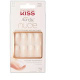 Kiss Salon Acrylic Nude French False Nail Kit Leilani 2.08oz (Pack of 36)