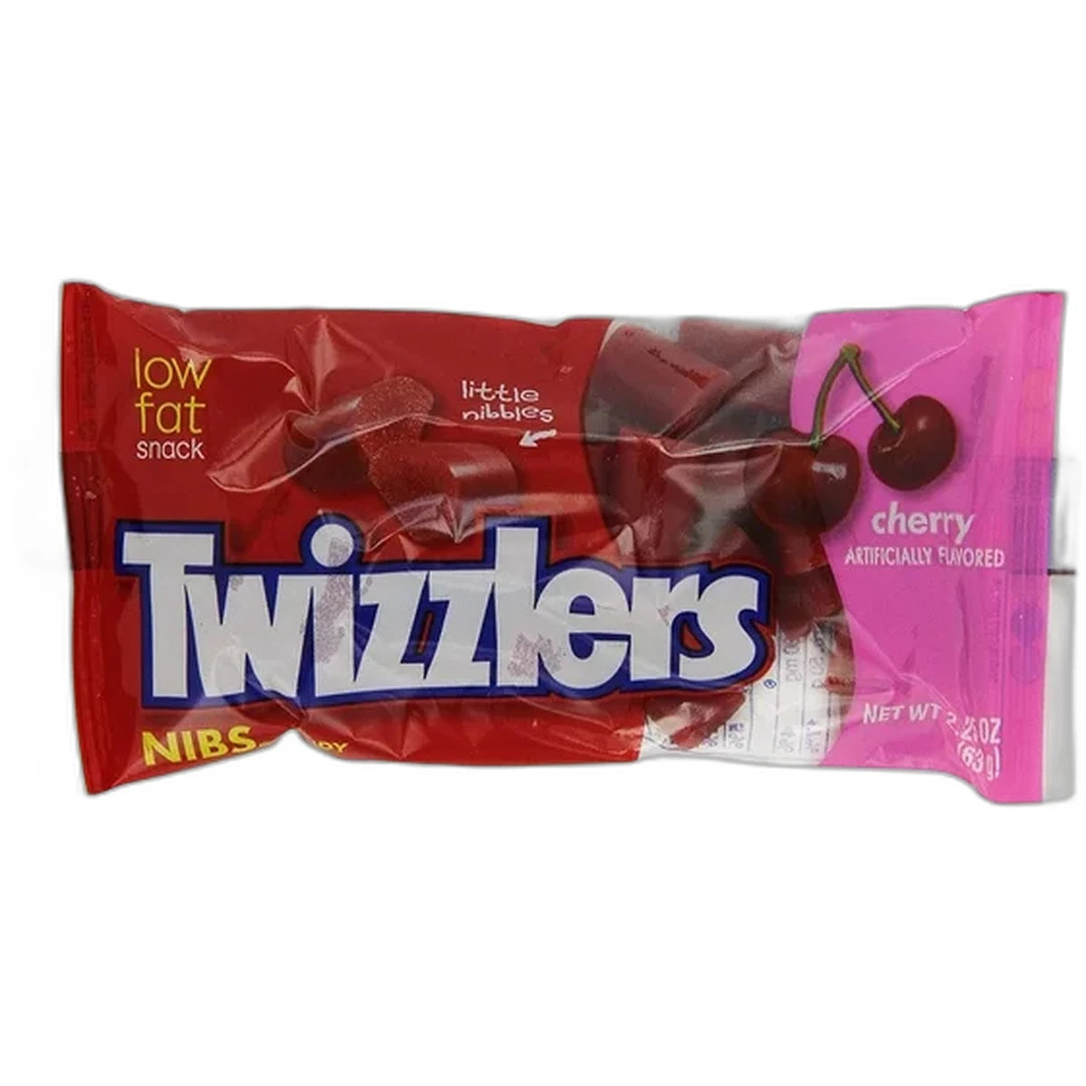 Hersheys Twizzlers Nibs Cherry Candy 2.25Oz (Pack of 288)