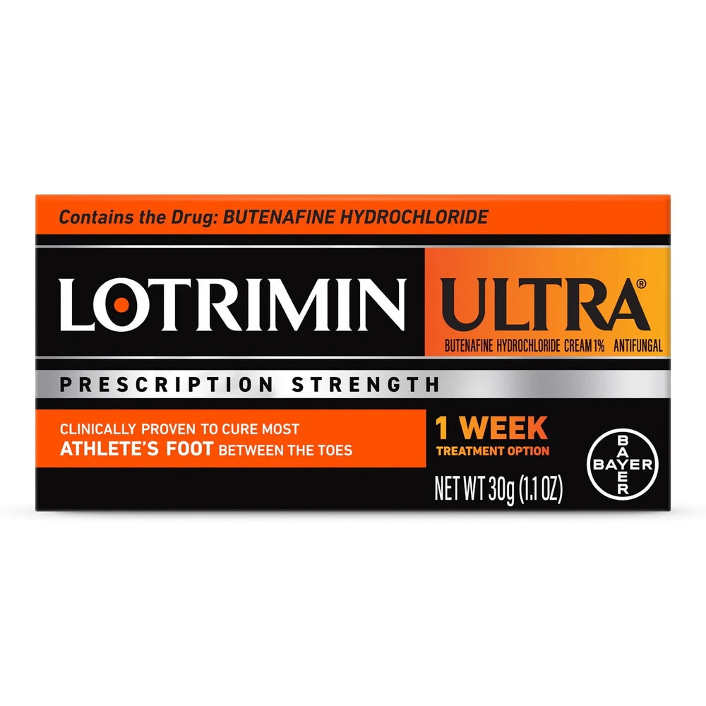 Lotrimin Ultra 1 Week Athlete s Foot Treatment Antifungal Cream 30G Tube 1.1 Oz (Pack of 24)