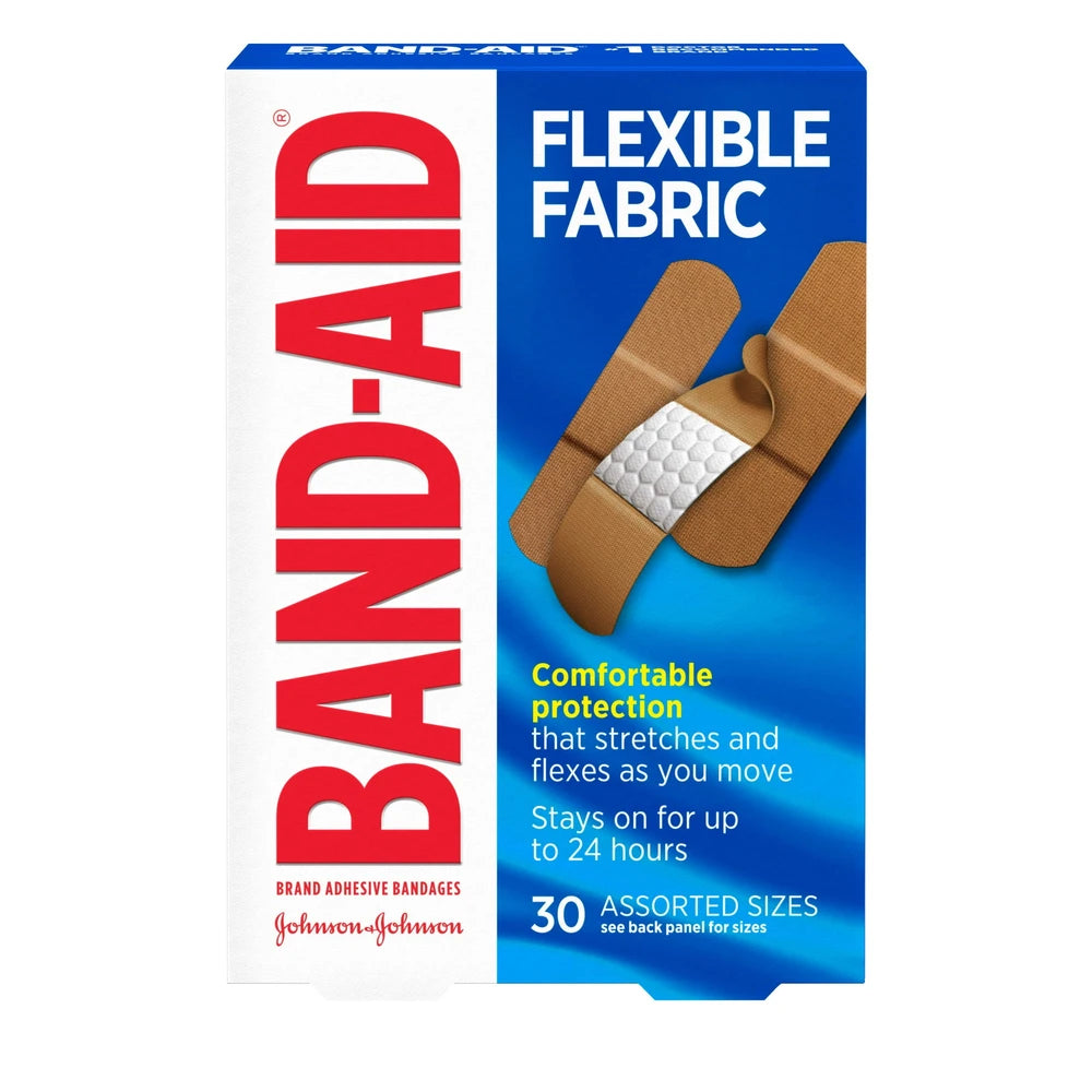 Band-Aid Flexible Fabric Brand Adhesive Bandages - 30ct 1.6 Oz (Pack of 24)