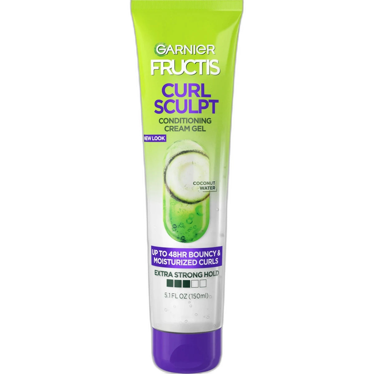 Garnier Fructis Style Curl Sculpting Bouncy Curls Frizz Control Hair Cream-Gel Extra Strong 5Oz (Pack of 6)