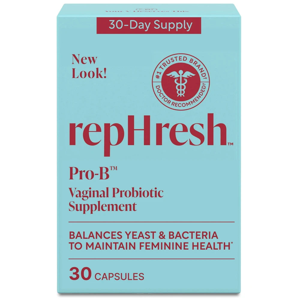 RepHresh Pro-B Probiotic Supplement Capsules for Women - 30ct (Pack of 24)