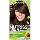 Garnier Nutrisse Permanent Nourishing Color Treatment With Cocoa Bean Dark Golden Brown # 43Kit 8.48oz (Pack of 12)