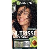 Garnier Nutrisse Ultra Color Nourishing Hair Color Creme B11 Jet Blue Black 8.48oz (Pack of 12)