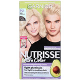 Garnier Nutrisse Ultra Color Nourishing Hair Color Creme PL1 Ultra Pure Platinum 8.48oz (Pack of 12)