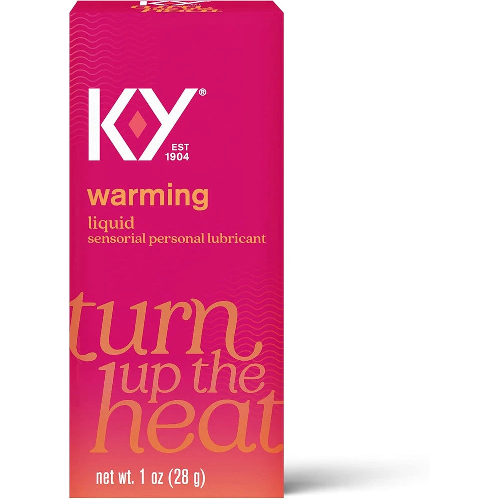 K-Y Warming Liquid Lube Sensorial Personal Lubricant Glycerin Based Formula S 1 Oz (Pack of 24)