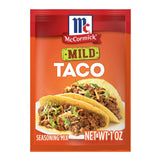 McCormick Mild Taco Seasoning Mix 1 Envelope 1Oz (Pack of 24)