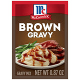 McCormick No Artificial Flavors Brown Gravy Mix 0.87 Oz (Pack of 24)