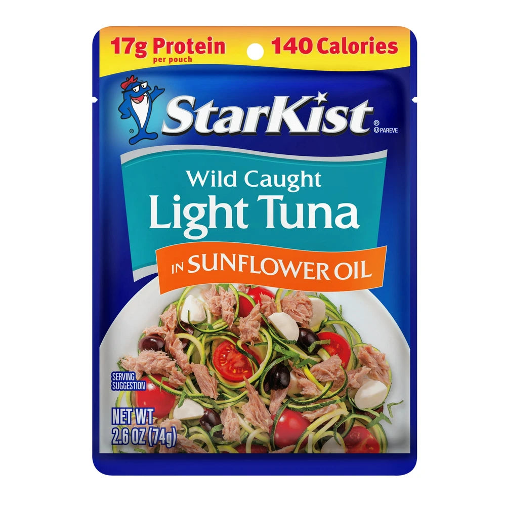 StarKist Chunk Light Tuna in Sunflower Oil Pouch - 2.6 Oz (Pack of 24)