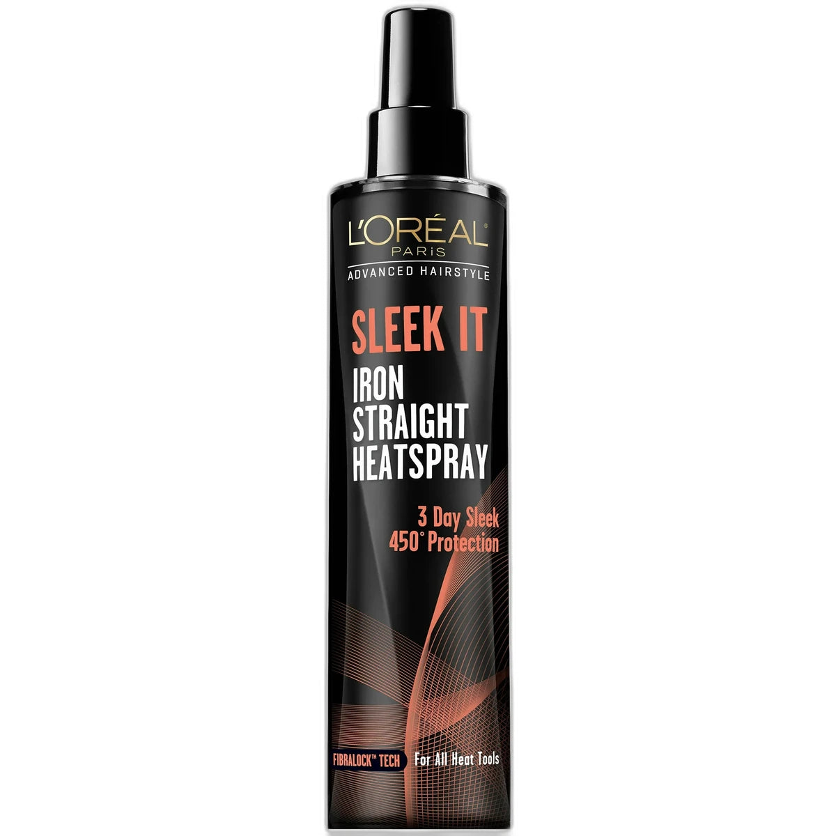 Loreal Paris Advanced Hair Style Sleek It Iron Straight Heat Hair Spray 5.7Oz (Pack of 6)