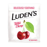 Luden's Soothing Throat Lenge Drops for Sore & Irritated Throats - Wild Cherry 12.64 Oz (Pack of 24)
